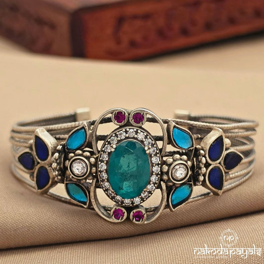 Torquoise Adjustable Cuff Kada (K6342)