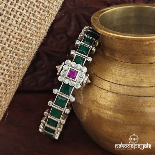 Green Squarish Bangles (K5141)