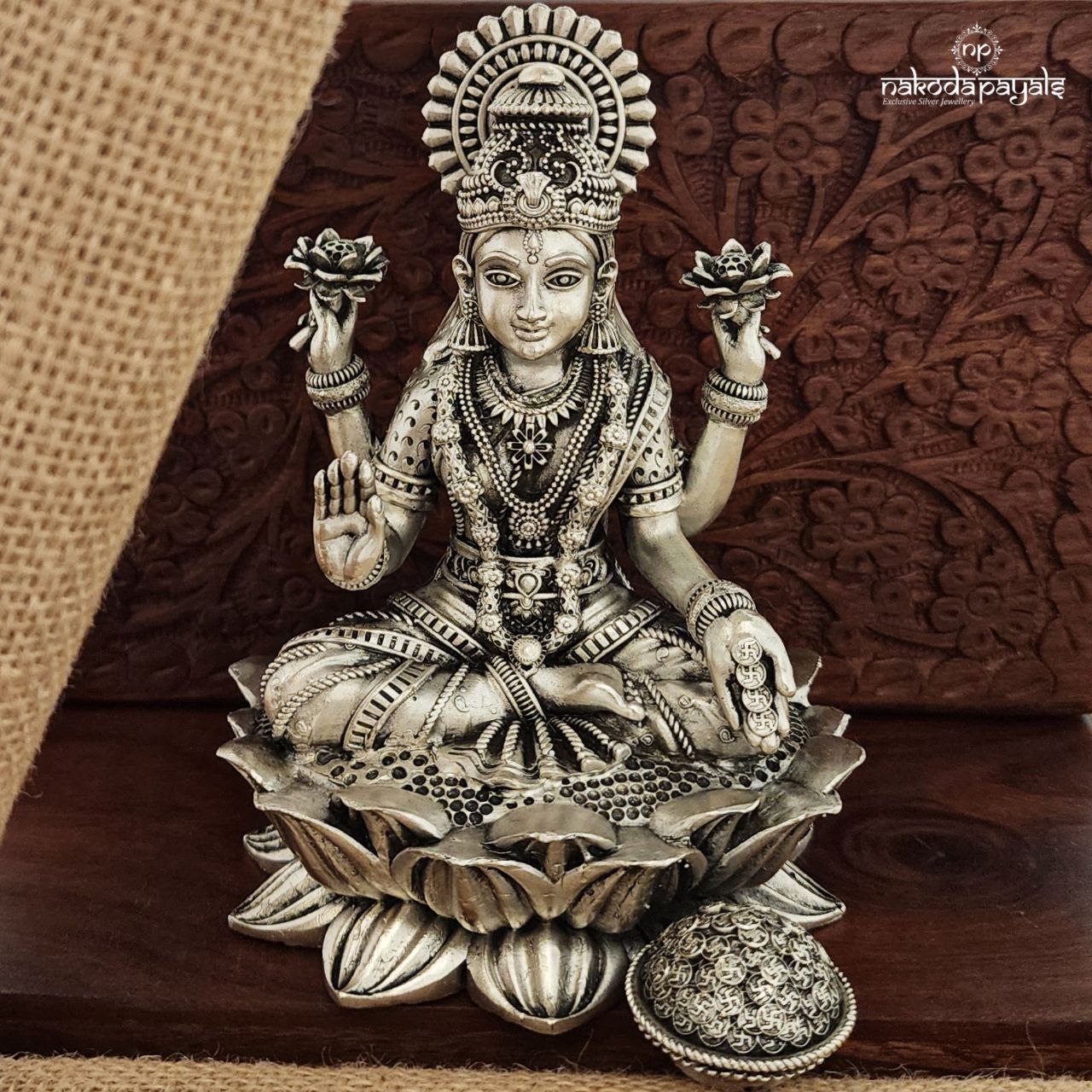 Oxidised Hallow Lakshmi Idol (Aa2276-87)