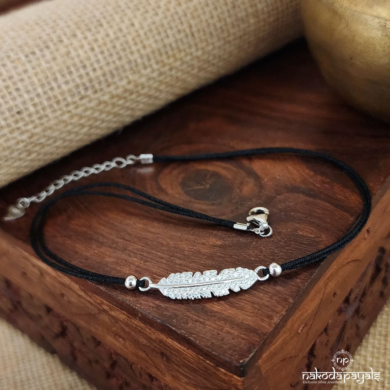 Sparkling Feather Single Anklets (Nz0680)