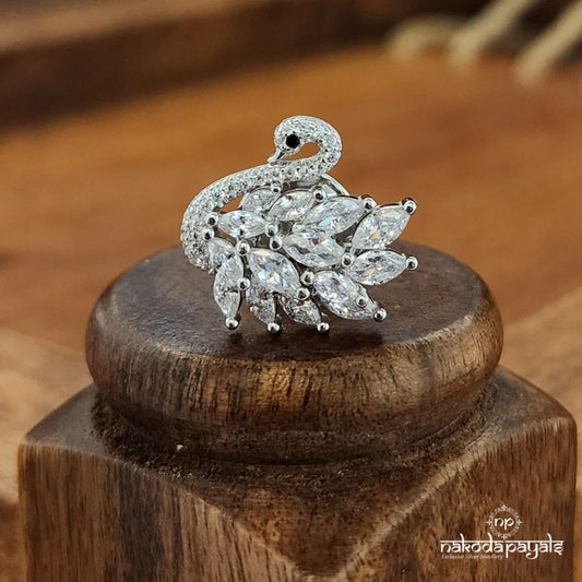 Swam White Lapel Pin (St3669)