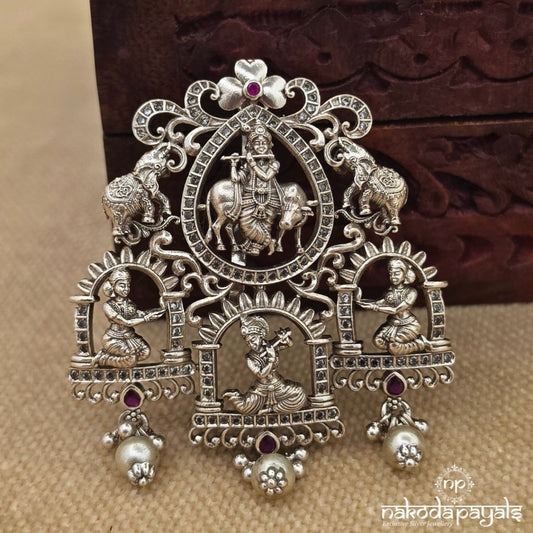 Lord Krishna Pearl Drop Pendant (P2627)