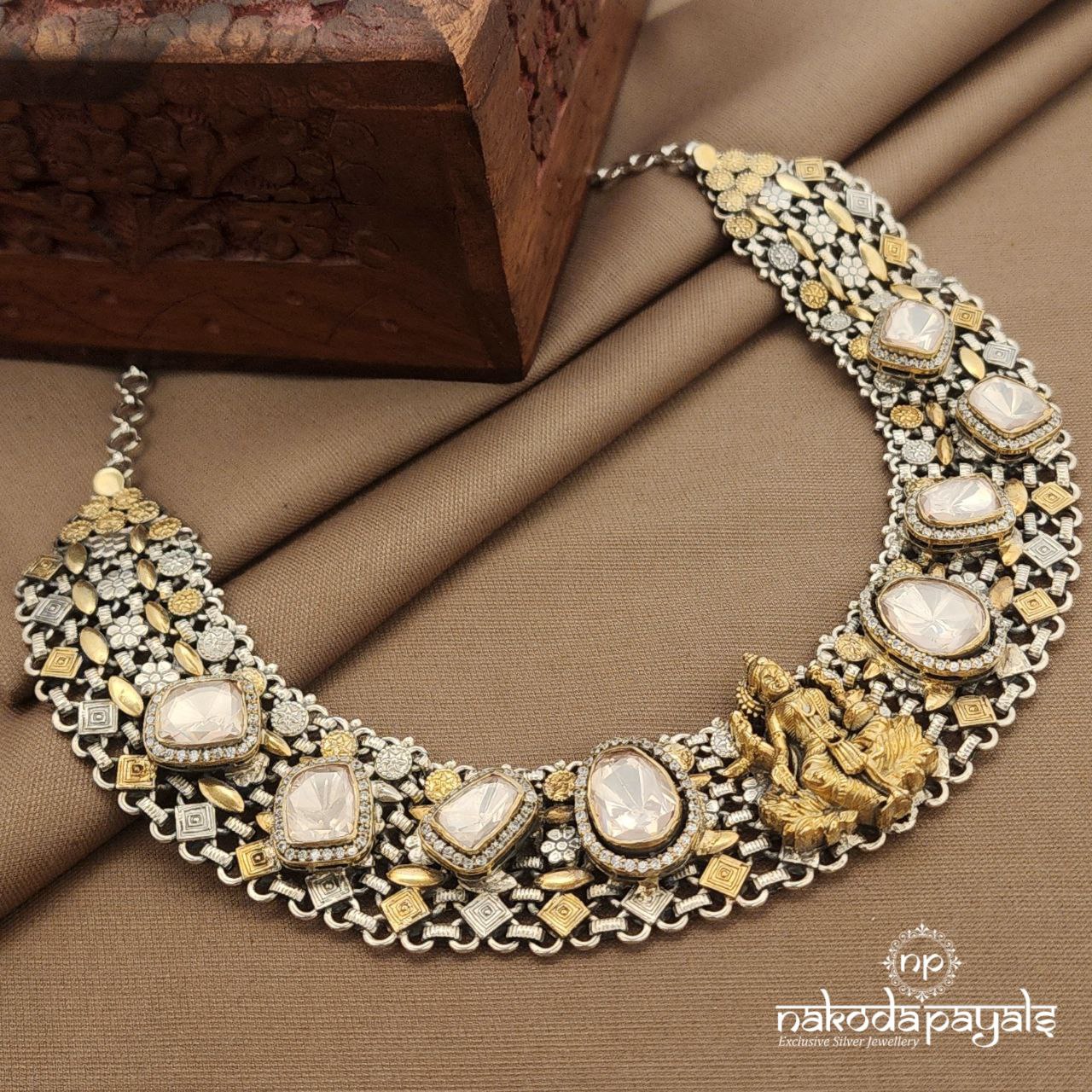 Lakshmi Dual Tone Neckpiece  (N11334)