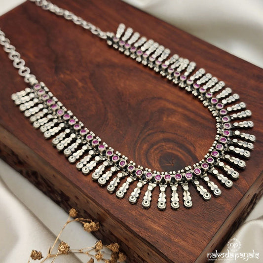 Tribal Red Kempu Neckpiece (N10517)