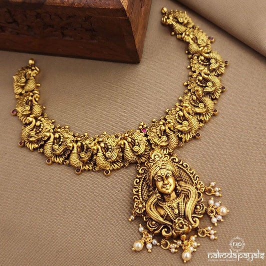 Maha Lakshmi Kundan Neckpiece (Gn9899)