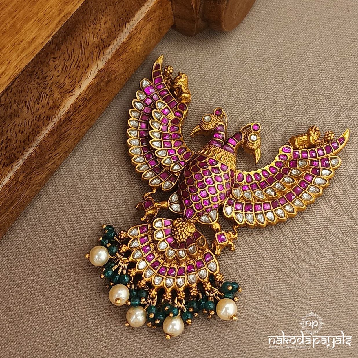 Green Drop Gandaberunda Pendant (Gp2111)