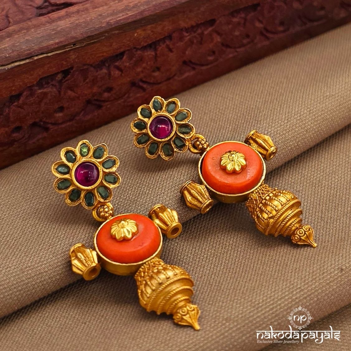 Traditional Kemp Drop Earrings (Ge10454)