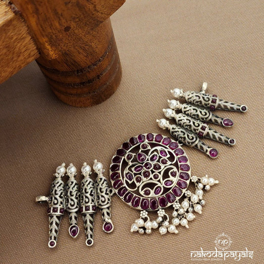 Pearl Drop Red Choker (N11142)