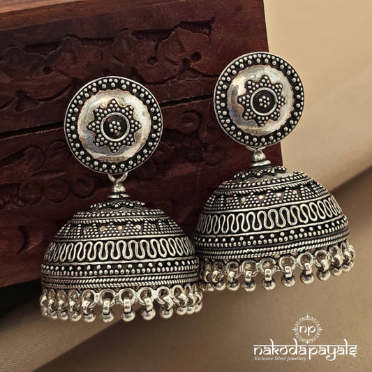 Exquisite Oxidised Jhumka (J1707)
