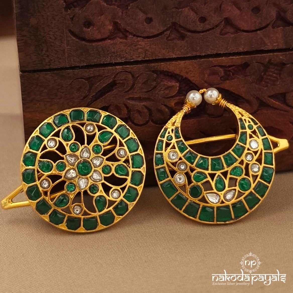 Green Floral Surya Chandra (Ha0172)