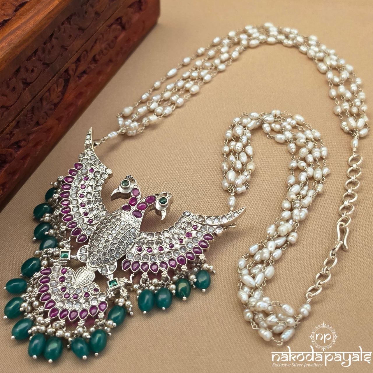 Pearly Gandaberunda Neckpiece (N12069)
