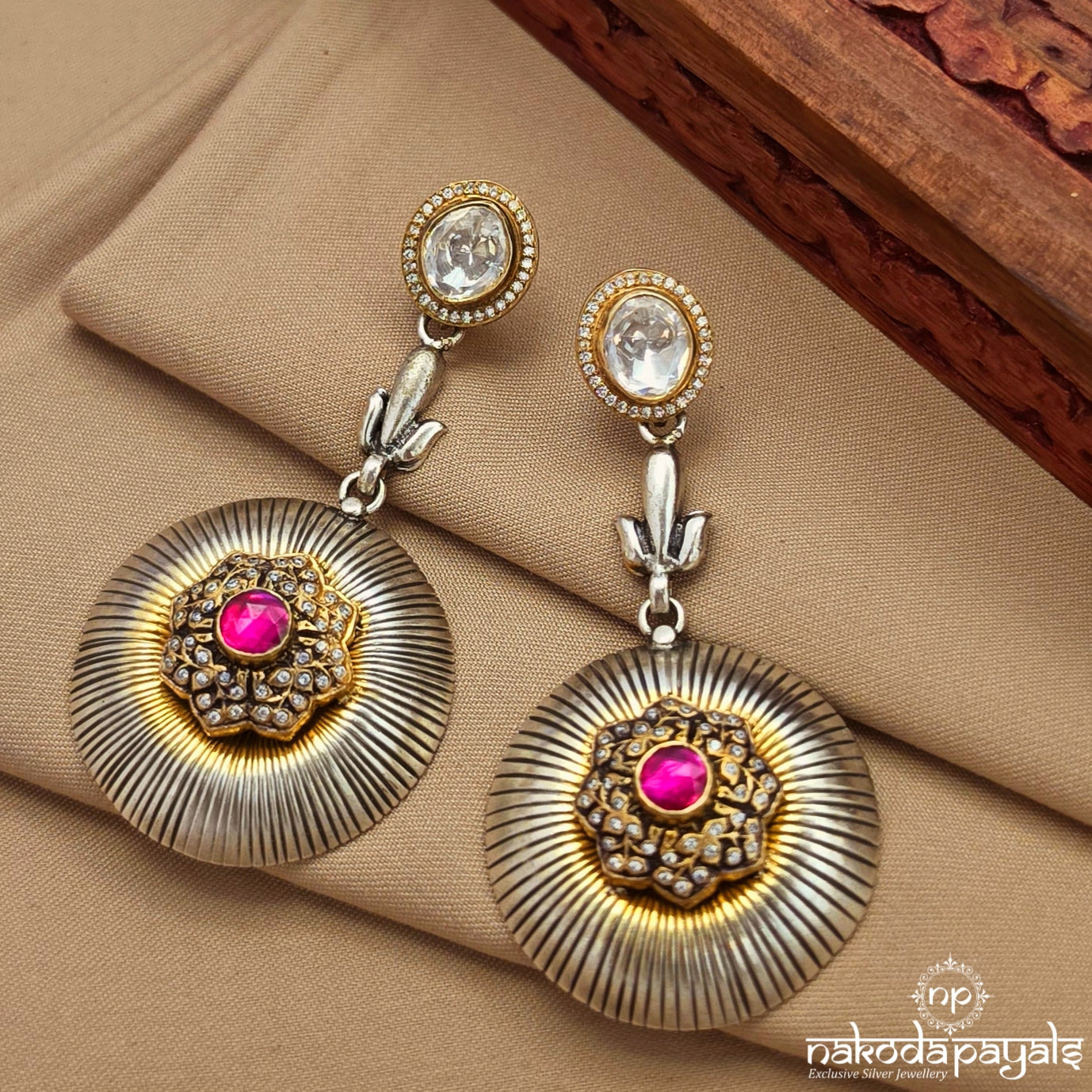 Endearing Moissanite Chandbali (C4107)