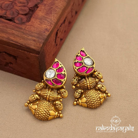 Kundan Mango Studs (Ge10694)
