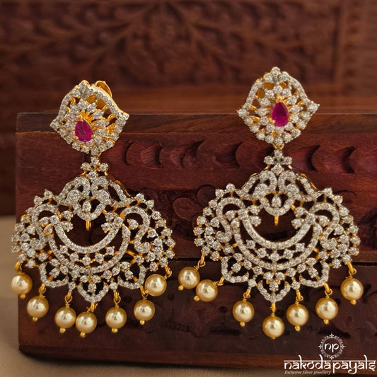 Exquisite CZ Chandbali (Ge11110)