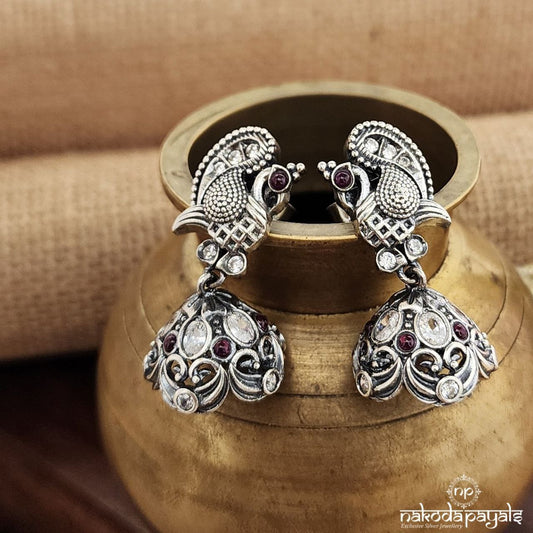 Stunning Peacock Jhumka(J1282)