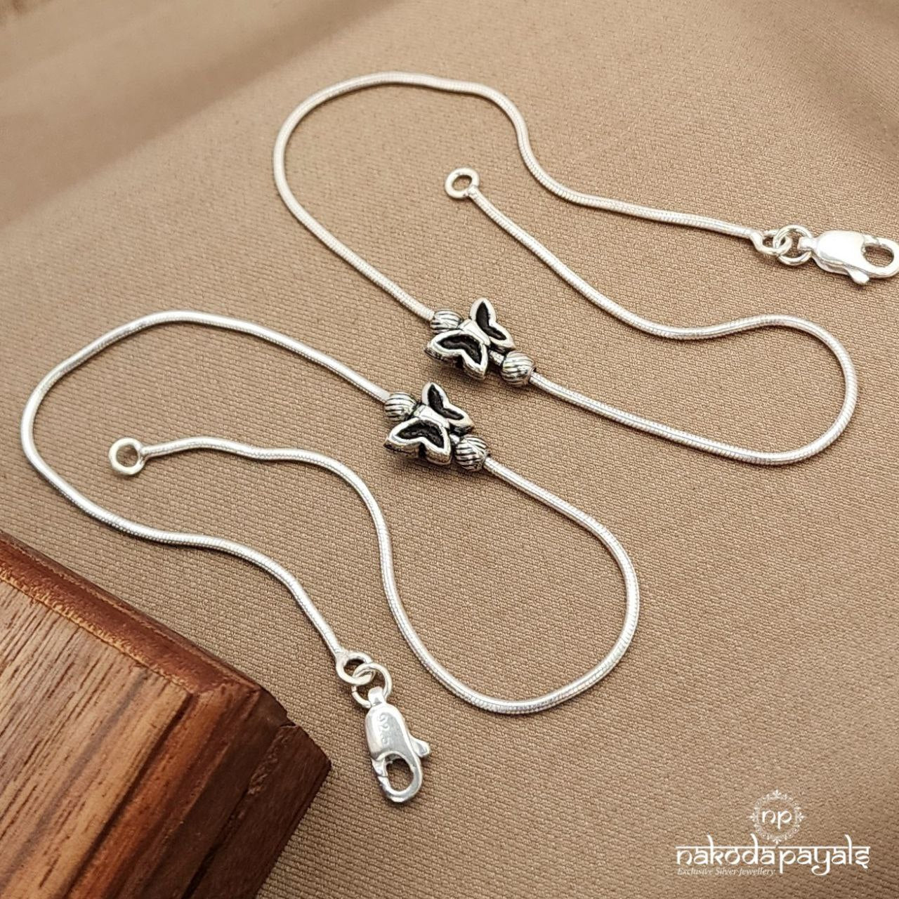 Butterfly Movable Anklets (A6537)