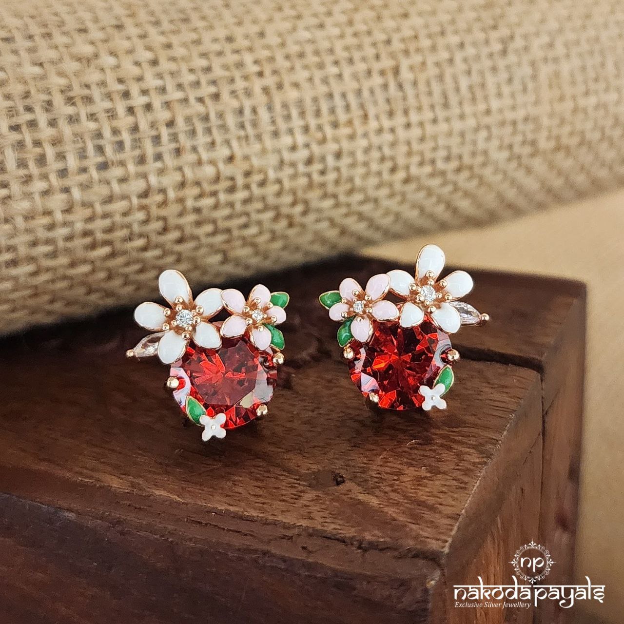 Red Grace Earrings (St3262)