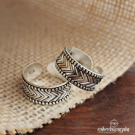 Trendy Zigzag Toebands (T4579)