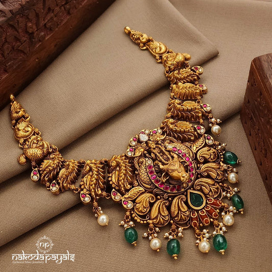 Lakshmi Peacock Neckpiece (Gn9853)