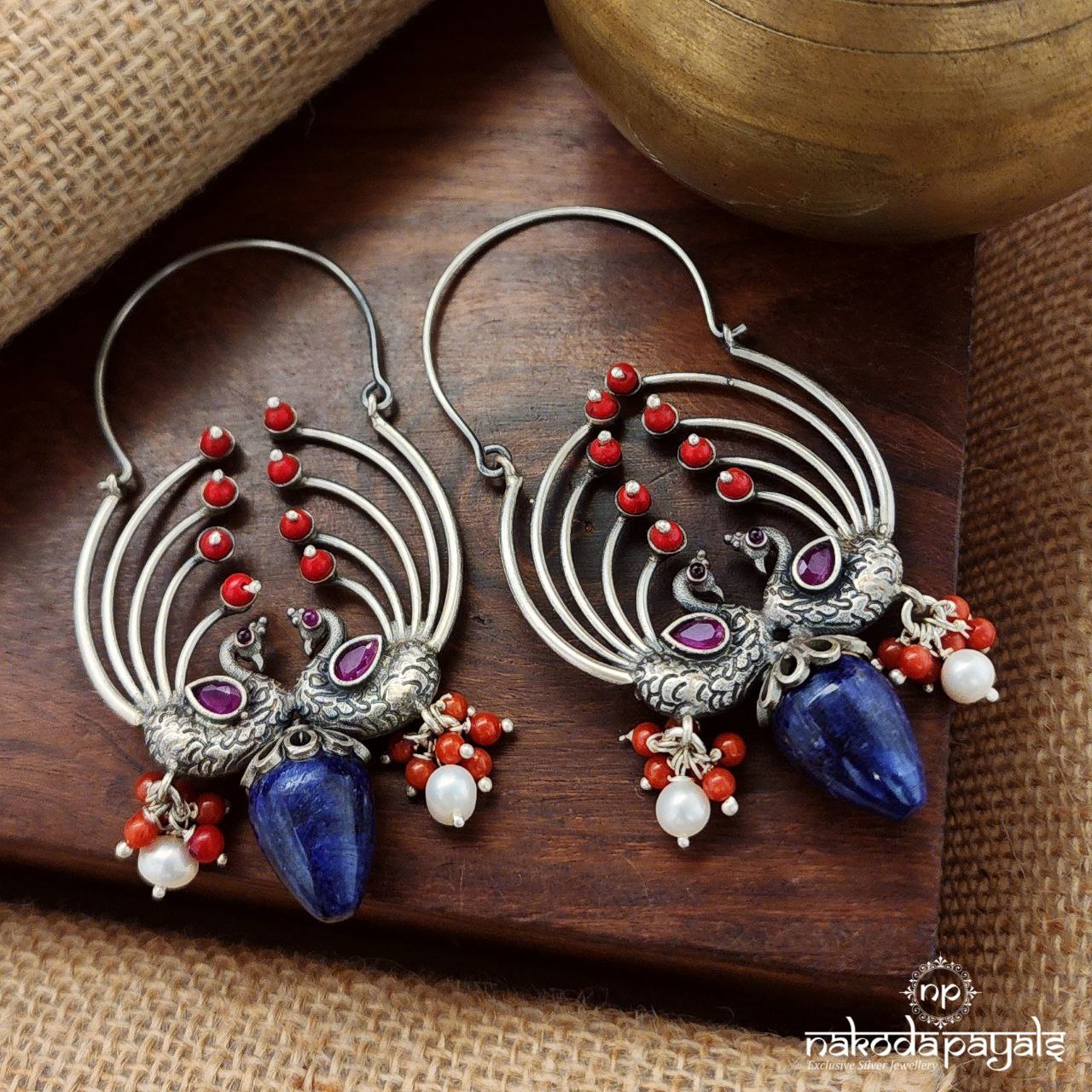Featherglow Coral Earrings (C3366)