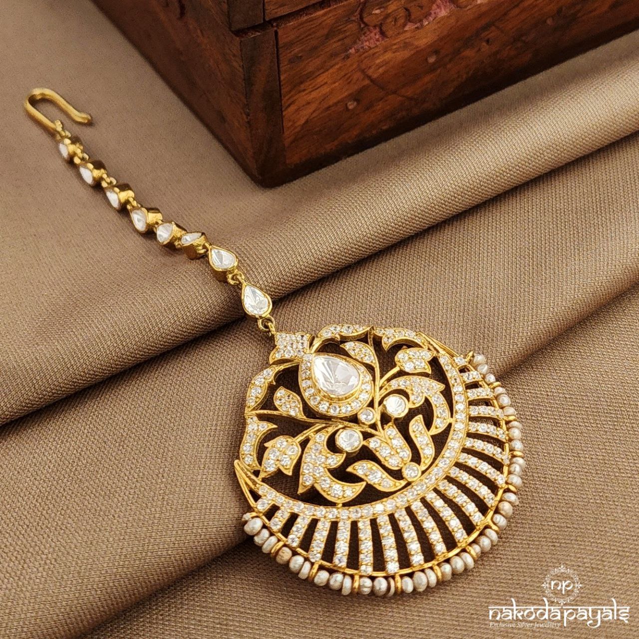 Moissanite Maang Tikka (Gm1125)