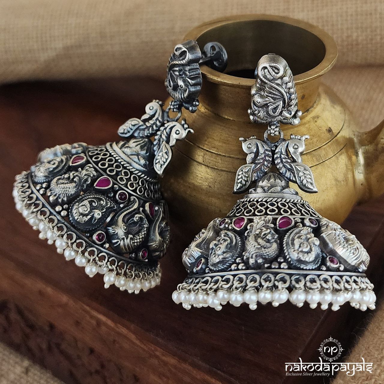 Elegant Peacock Jhumka (J8147)