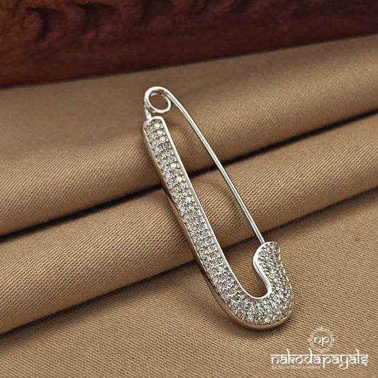 CZ White Brooch (St4055)