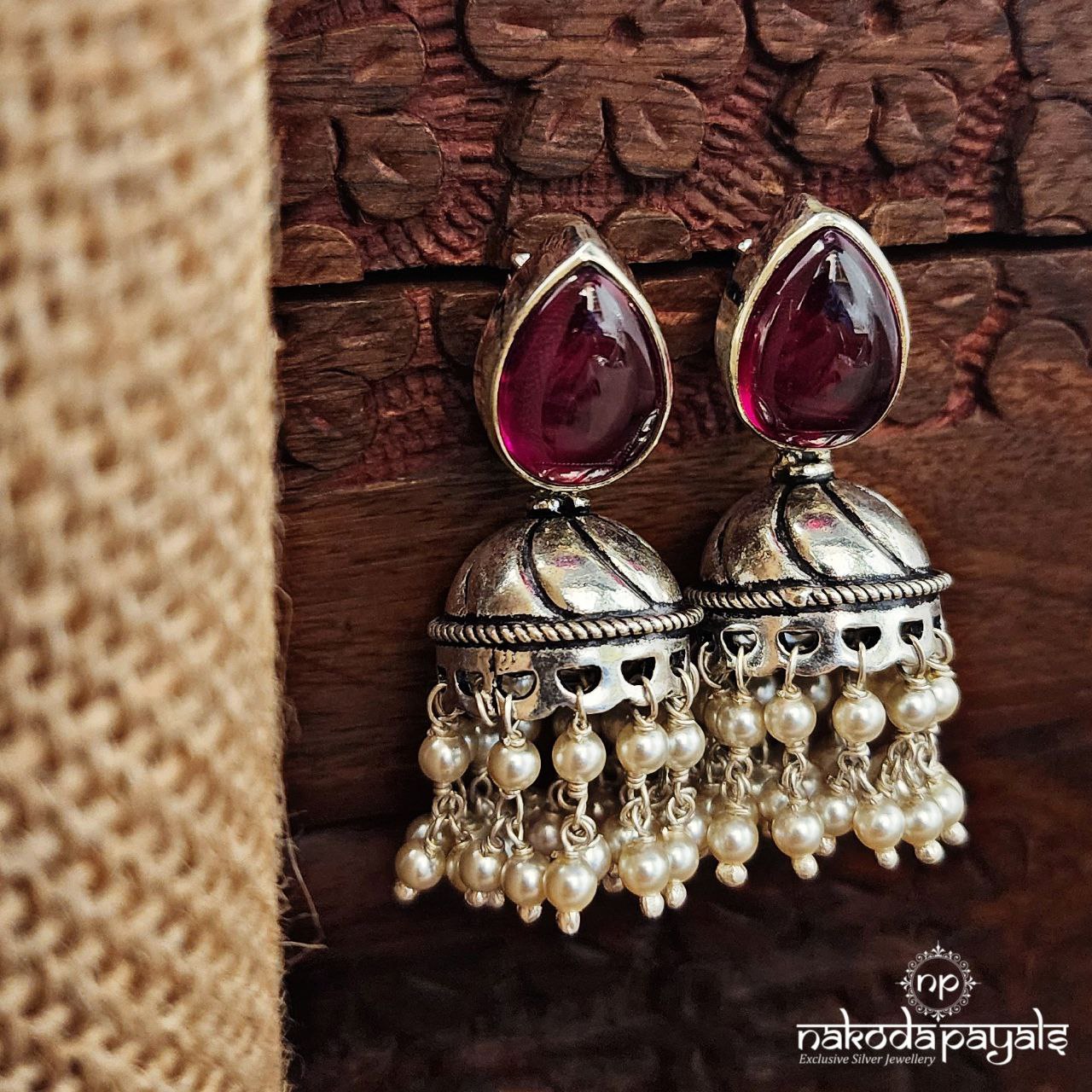 Gorgeous Red Jhumka (J1380)
