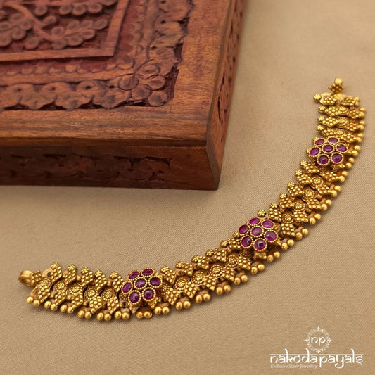 Cute Pink Floral Choker (Gn10611)