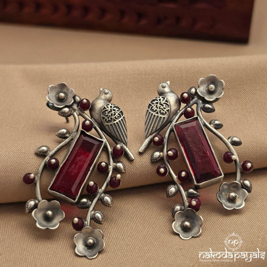 Oxidised Birdy Chandbali (C4129)