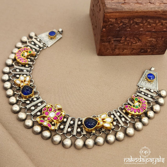 Dual Tone Kundan Neckpiece  (N11250)