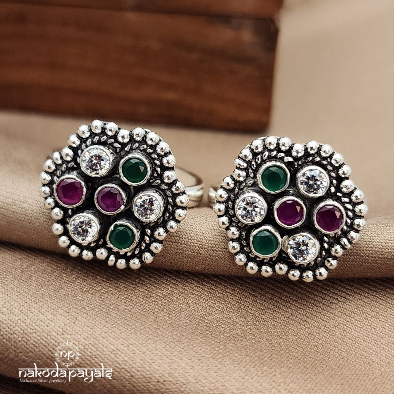 Hexagon MultiColor Toerings (T4637)