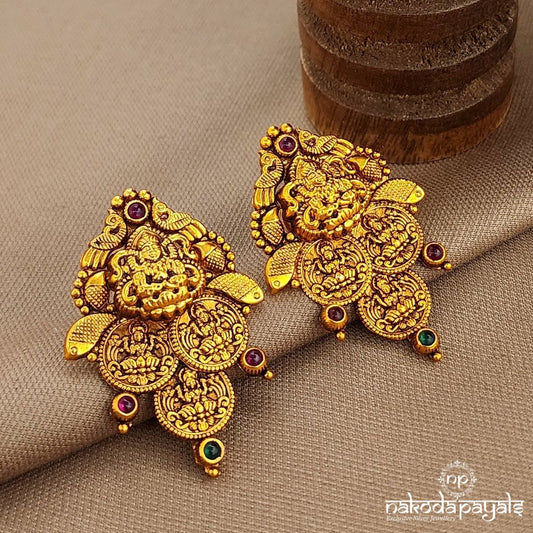 Peocock Lakshmi Kasu Studs (Ge10039)
