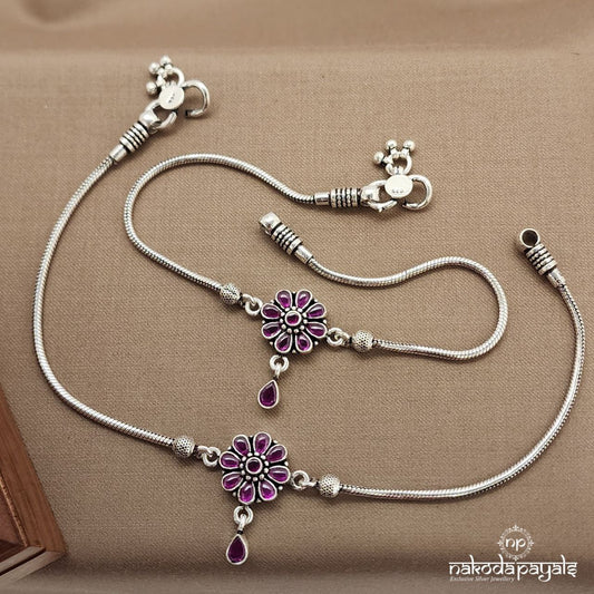Pink Rose Anklets (A6523)