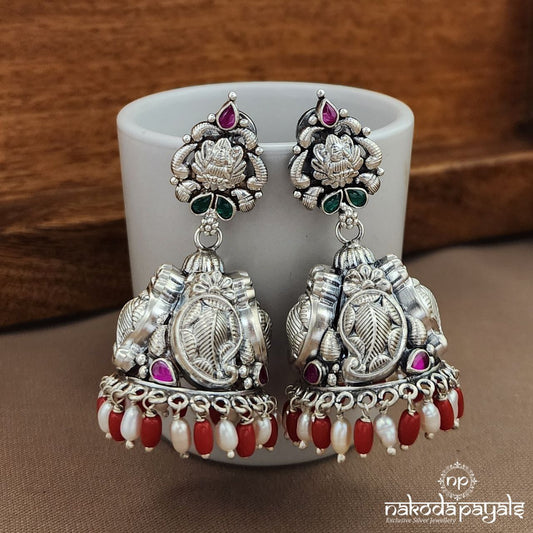 Oxidised Lakshmi Kemp Jhumka (J1453)