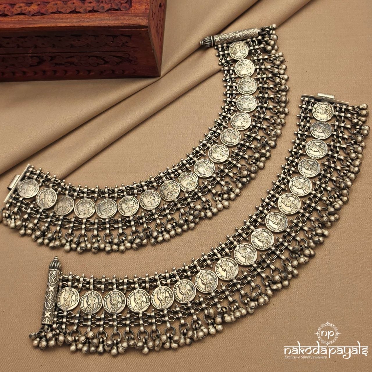 Victorian Coin Anklet (A6866)