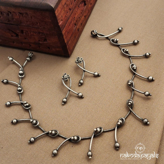 Trending Neckpiece With Earrings (N11618)