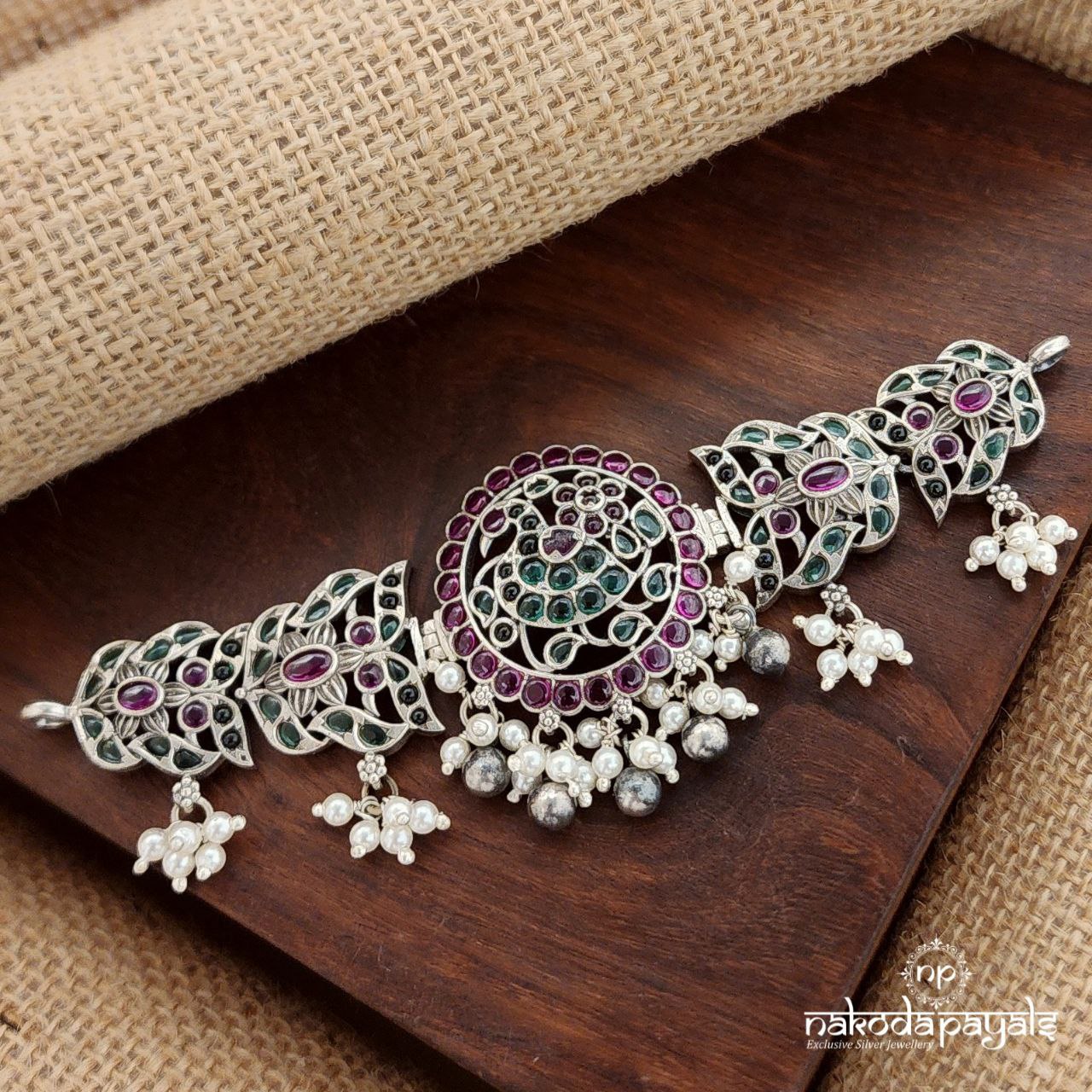 Circular Peacock Choker (N10875)