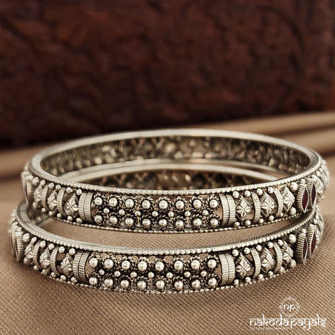 Pink Squarish Bangles (K6248-50)