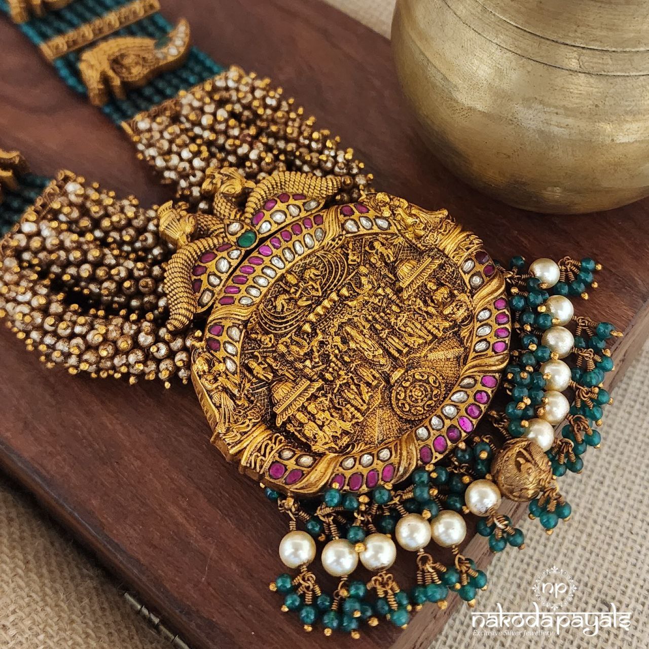 Goddess Green Peacock Neckpiece (Gn8385)