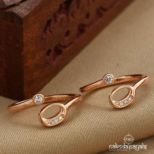 Rose Gold CZ Toerings (T4813)