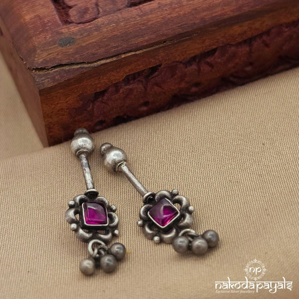 Oxidised Ball Drop Bugadi (S9497)