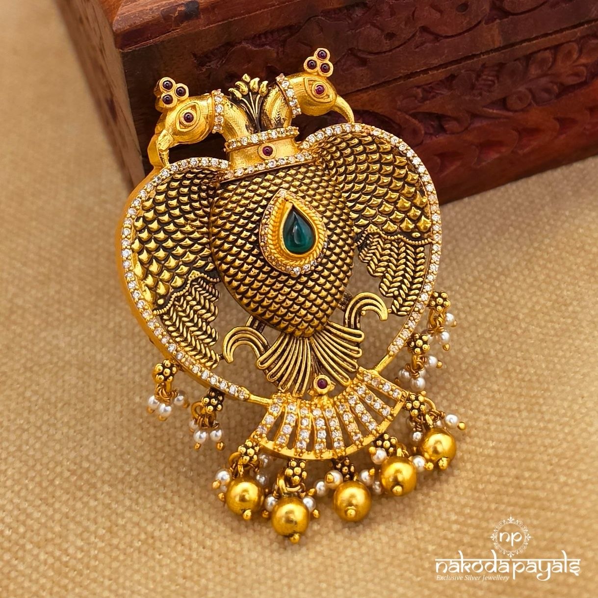 Exemplary Gandaberunda Pendant (Gp2527)