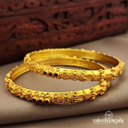 Pink Dotted Bangles (Gk3248-50)