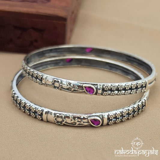 Floral Stunning Bangle Pair (K6315)