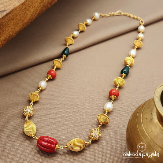 Unique Beads Neckpiece (Gn9561)