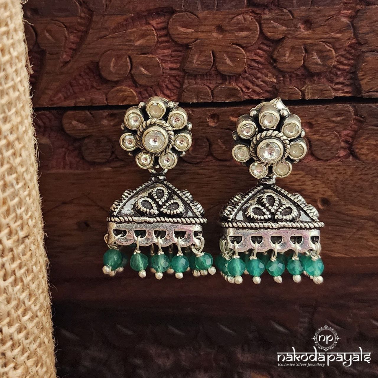 Green Pearl Jhumka (J1426)
