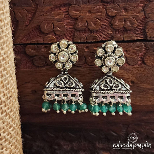 Green Pearl Jhumka (J1426)