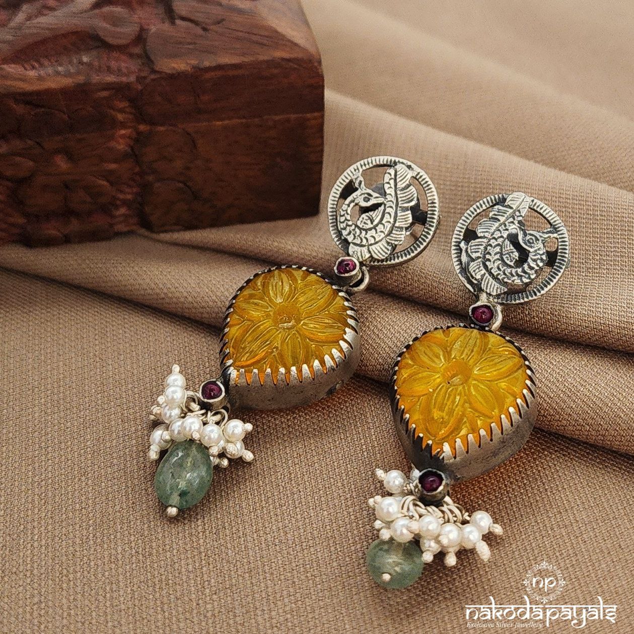 Yellow Drop Earrings (C3860)