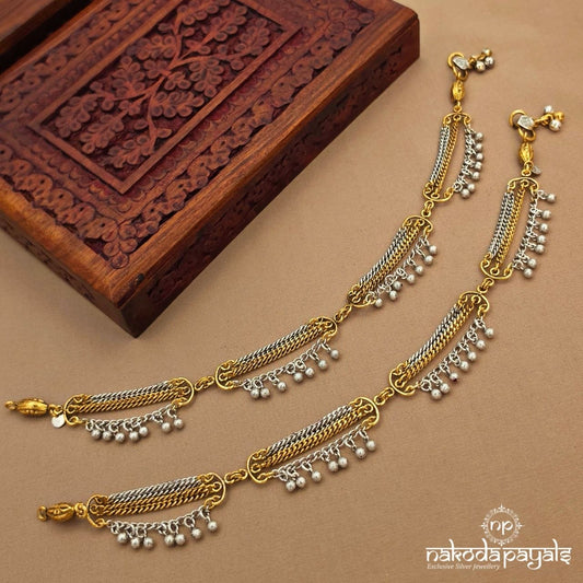 Gorgeous Dual Tone Anklets (A7018)